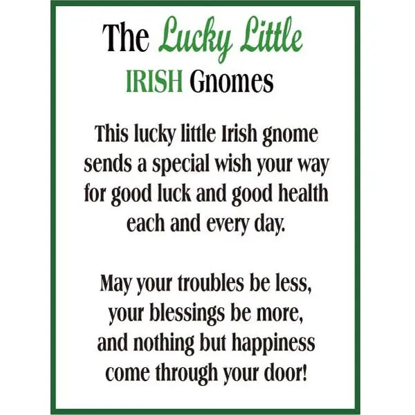 Lucky Little Irish Gnome Token Charm