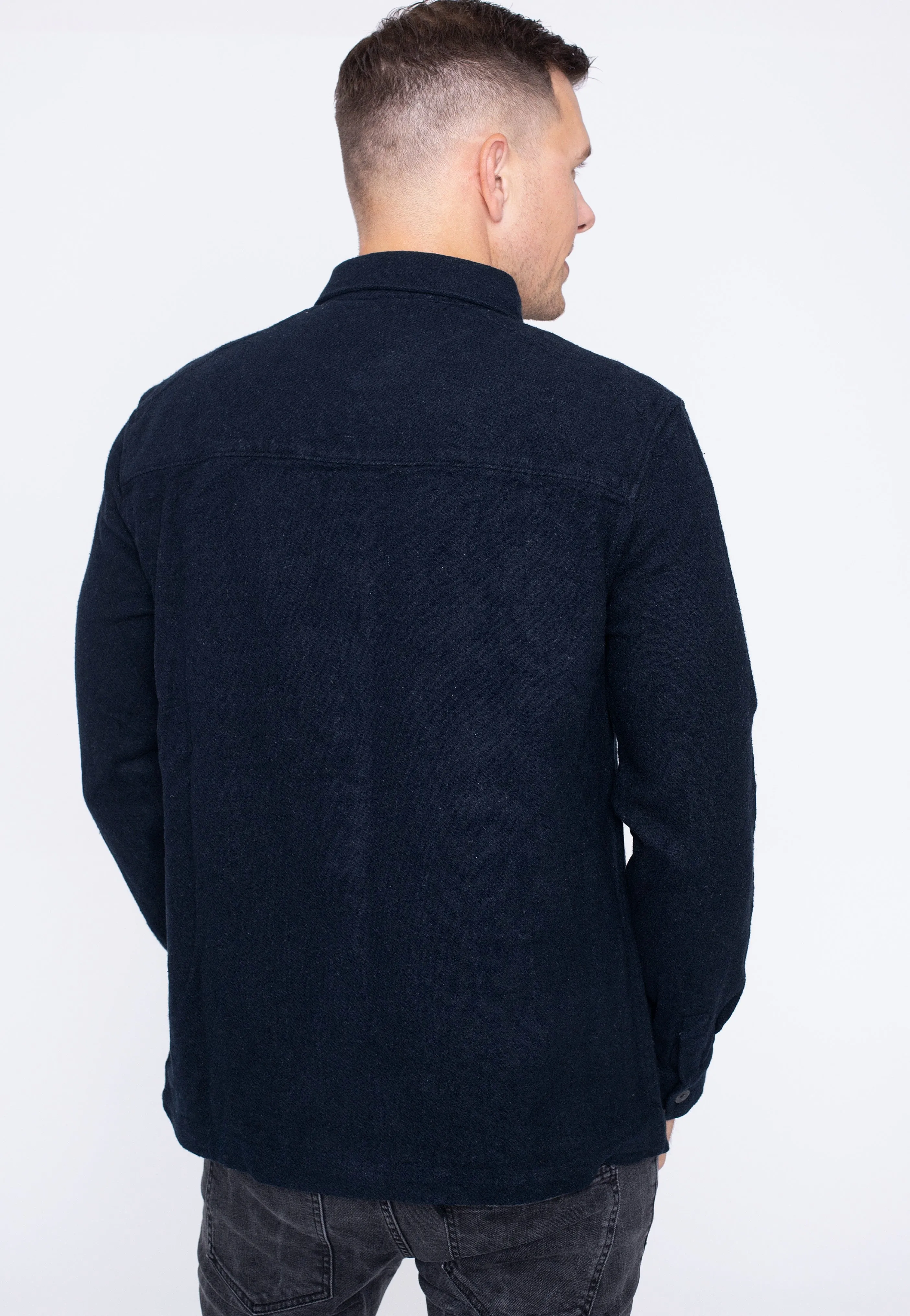 Lyle & Scott - Brushed Dark Navy - Shirt
