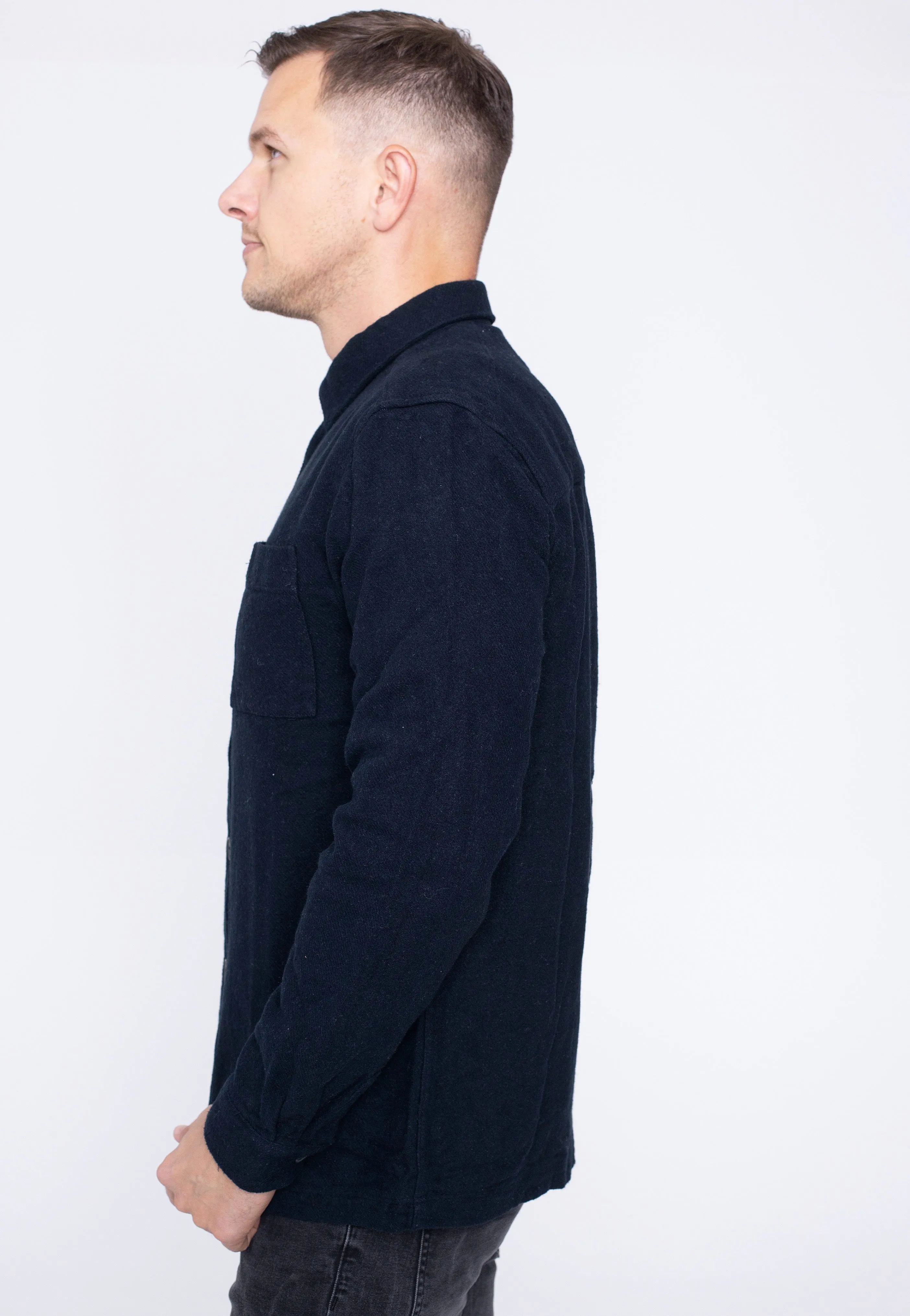 Lyle & Scott - Brushed Dark Navy - Shirt
