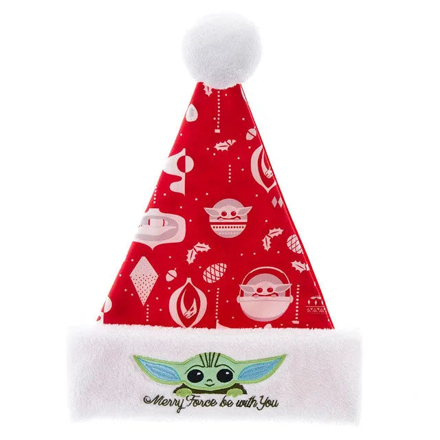 Merry Force Be With You Star Wars The Child Baby Yoda Santa Hat
