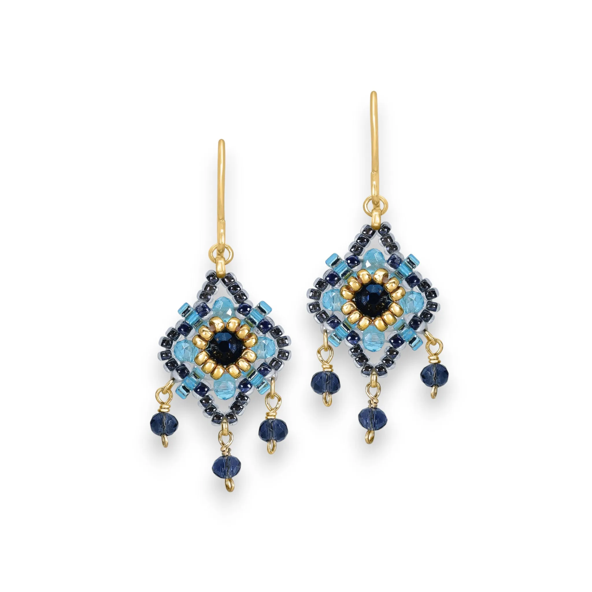 MIGUEL ASES - MIYUKE CRYSTAL BEAD DROP EARRING