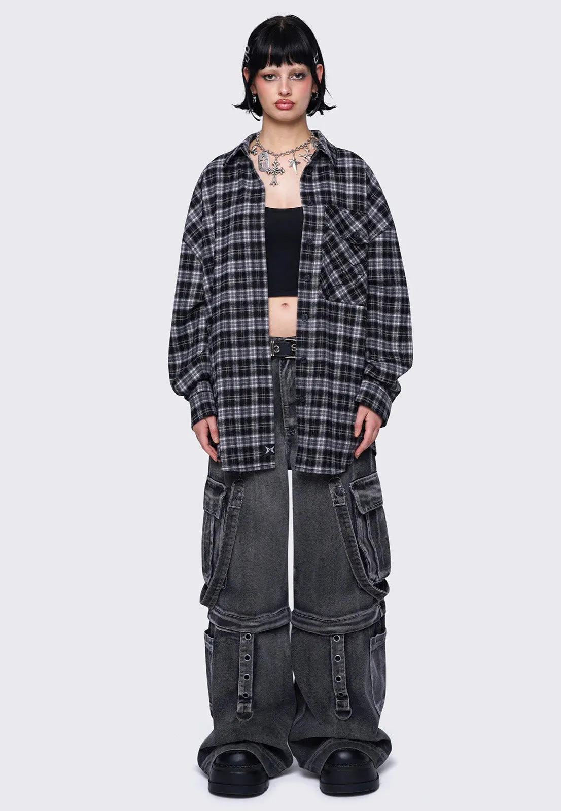 Minga London - Harper Black Plaid - Shirt