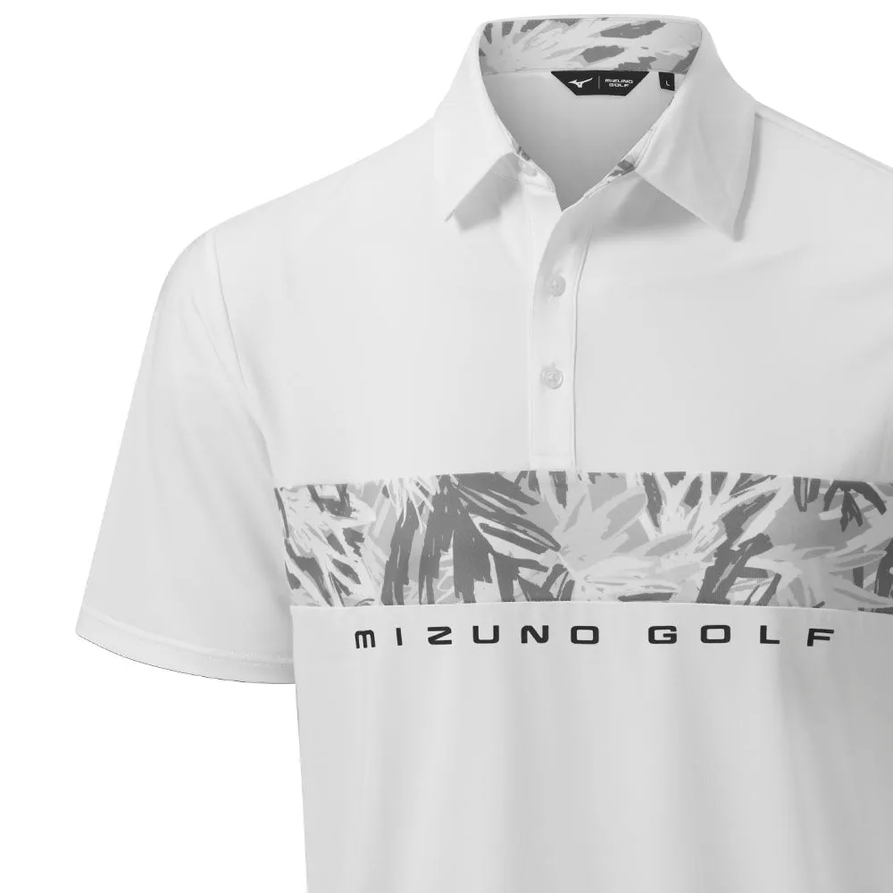 Mizuno Cali Stripe Polo Shirt - White