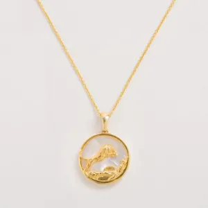 Mother of Pearl Zodiac Necklace