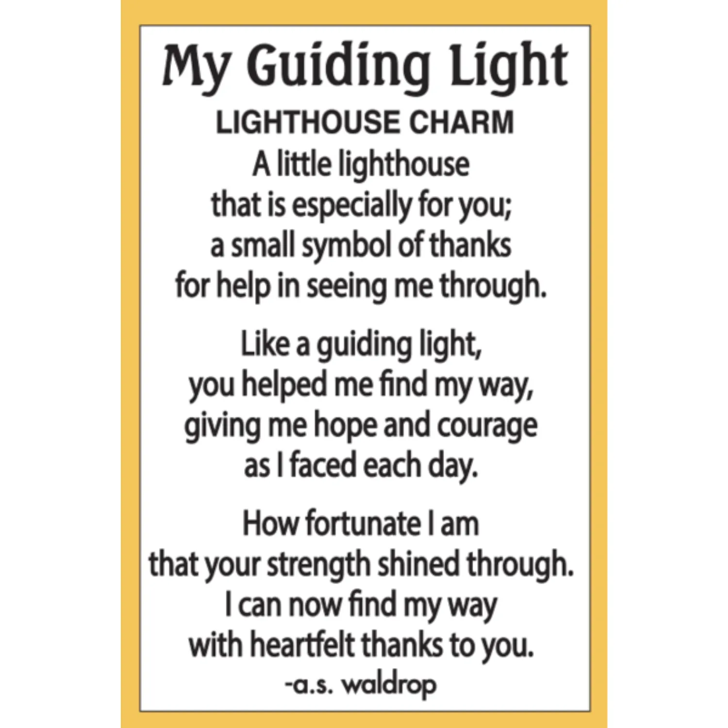 My Guiding Light House Token Charm