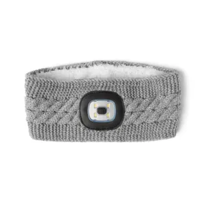 Night Scope Nova Rechargeable LED Light Knit Headwarmer - Gray