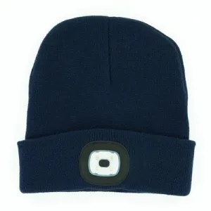 Night Scout Rechargeable LED Navy Beanie Hat