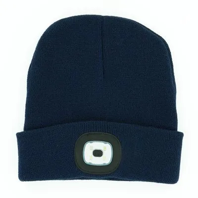 Night Scout Rechargeable LED Navy Beanie Hat