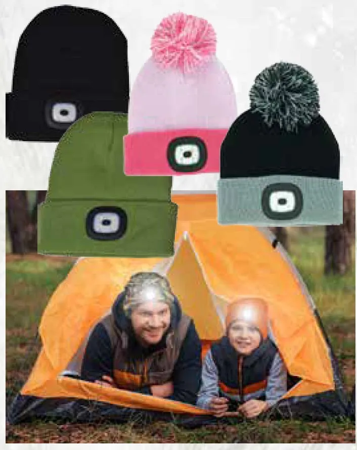Night Scout Rechargeable LED Orange Beanie Hat