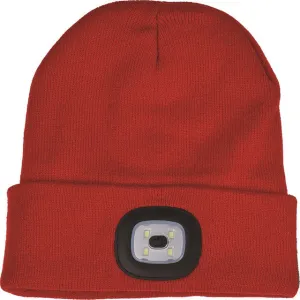 Night Scout Rechargeable LED Red Beanie Hat