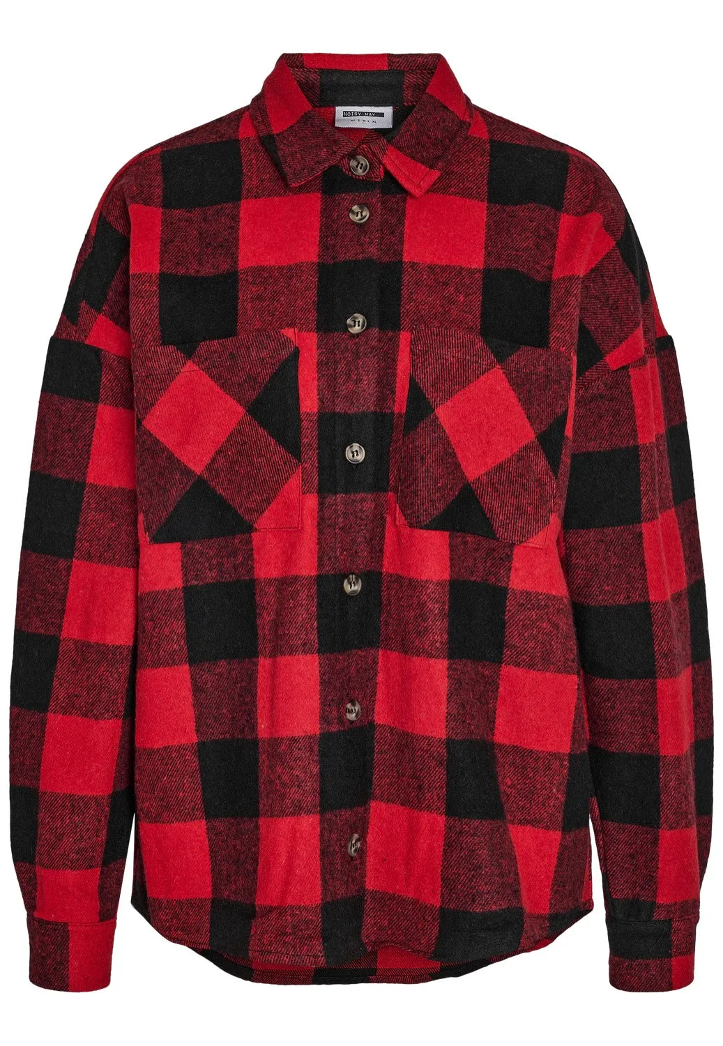 Noisy May - Bea Savvy Red Black And Grey - Shirt