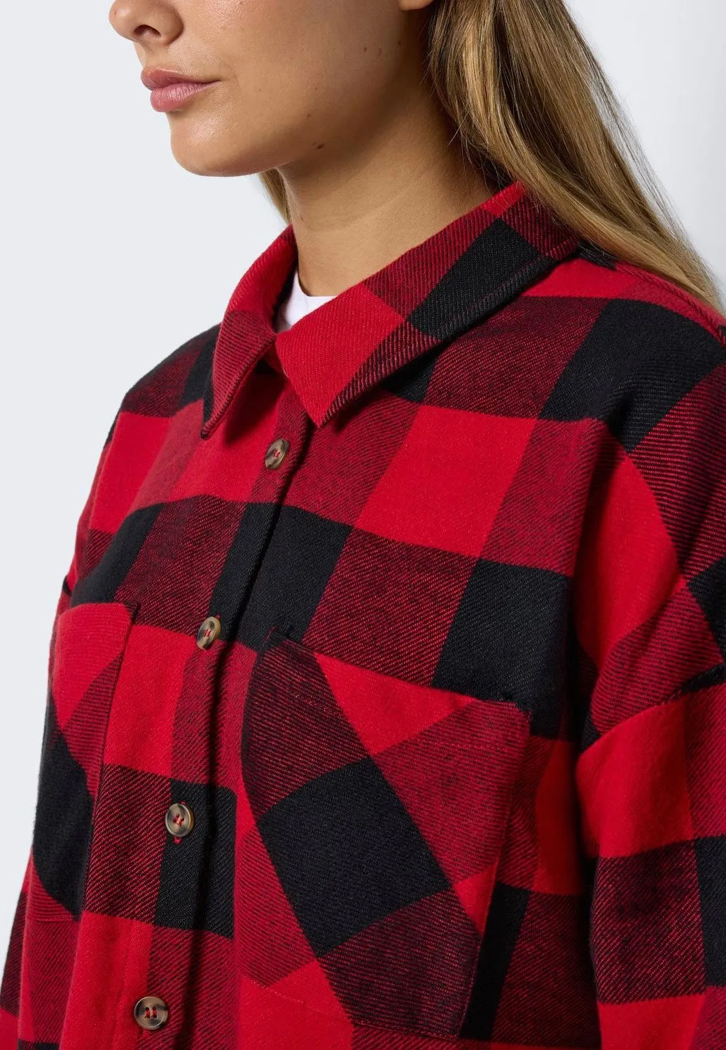 Noisy May - Bea Savvy Red Black And Grey - Shirt