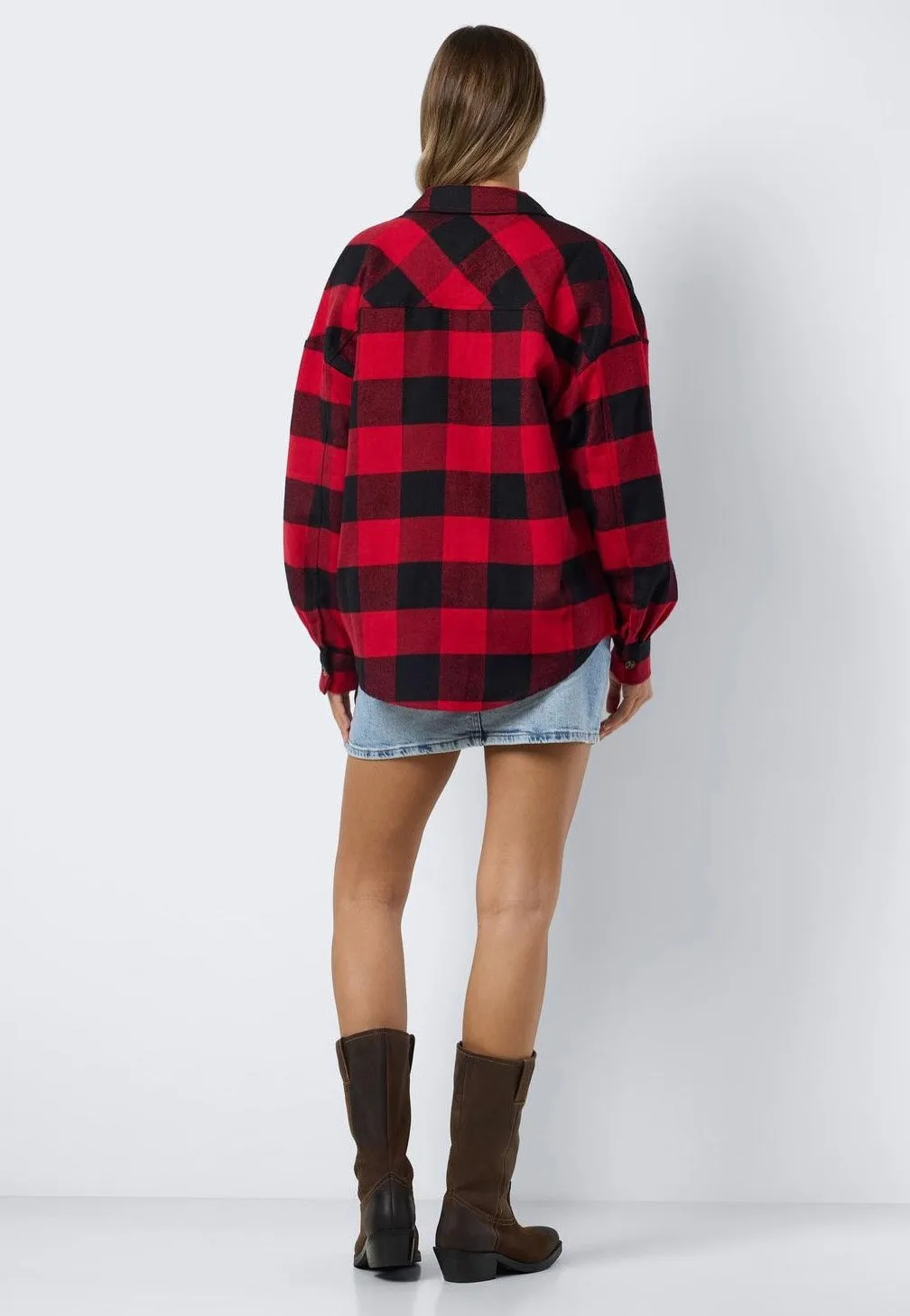 Noisy May - Bea Savvy Red Black And Grey - Shirt