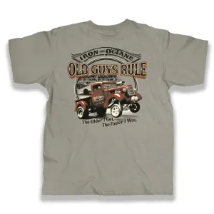 Old Guys Rule Iron & Octane The Older I Get The Faster I Was T-Shirt