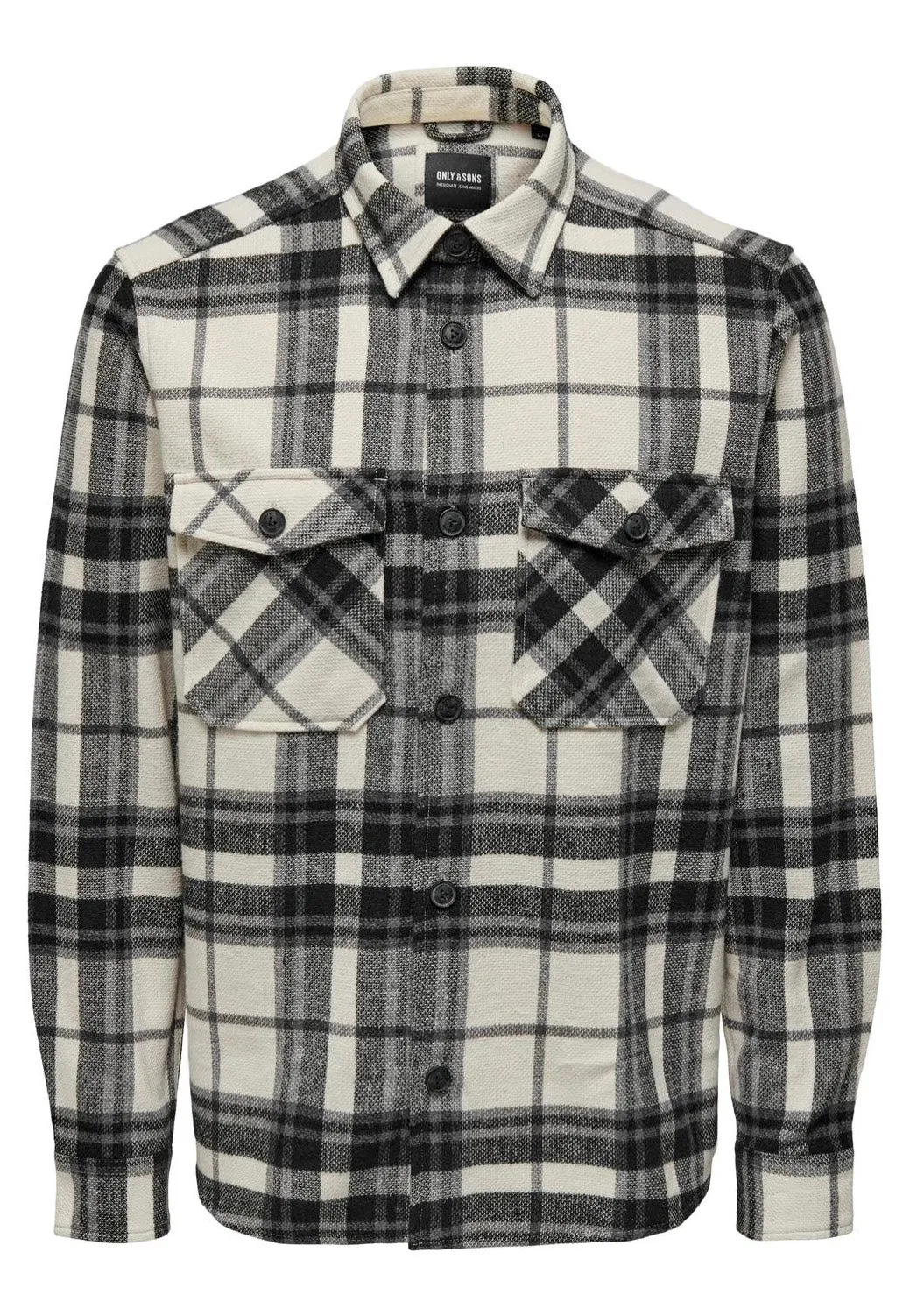 Only & Sons - Milo Check Cloud Dancer - Shirt