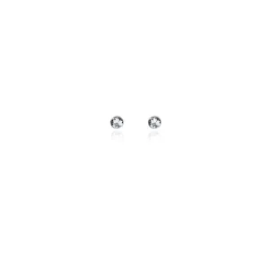 Spirit by Silver Forest 4mm Clear Crystal Stud Earrings in Silver