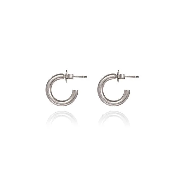Spirit by Silver Forest Classic Hoop Earrings in Silver