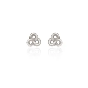 Spirit by Silver Forest Flowing Love Knot Earrings in Silver