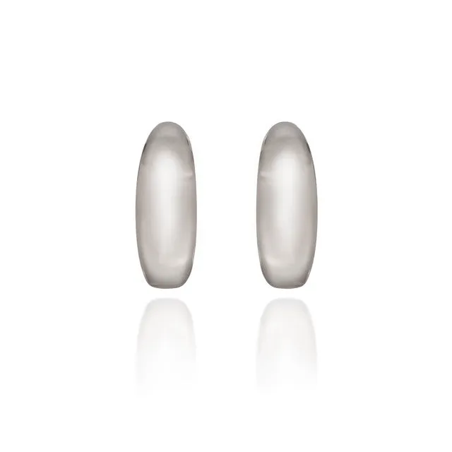 Spirit by Silver Forest Modern Chic Hoop Earrings in Silver