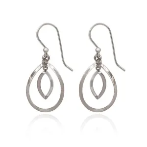 Spirit by Silver Forest Open Shapes Duet Earrings in Silver