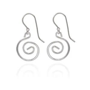 Spirit by Silver Forest Playful Coil Earrings in Silver