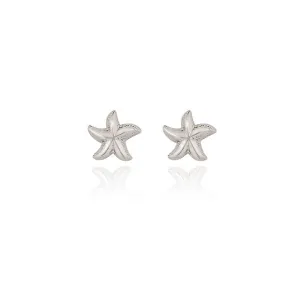 Spirit by Silver Forest Star Fish Stud Earrings in Silver