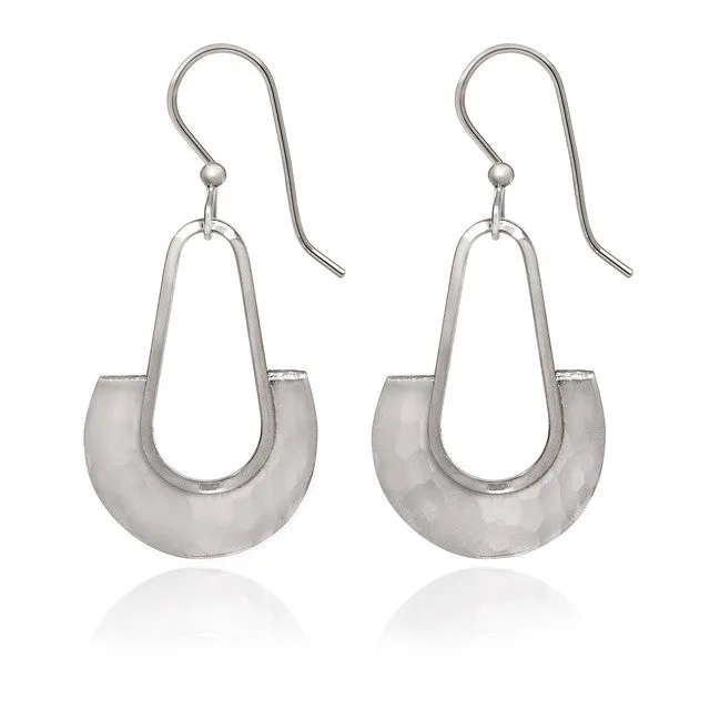 Spirit by Silver Forest Tear with Half Round Earrings in Silver