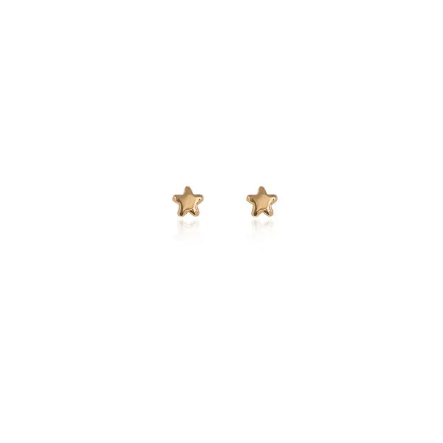 Spirit by Silver Forest Tiny Star Stud Earrings in Gold
