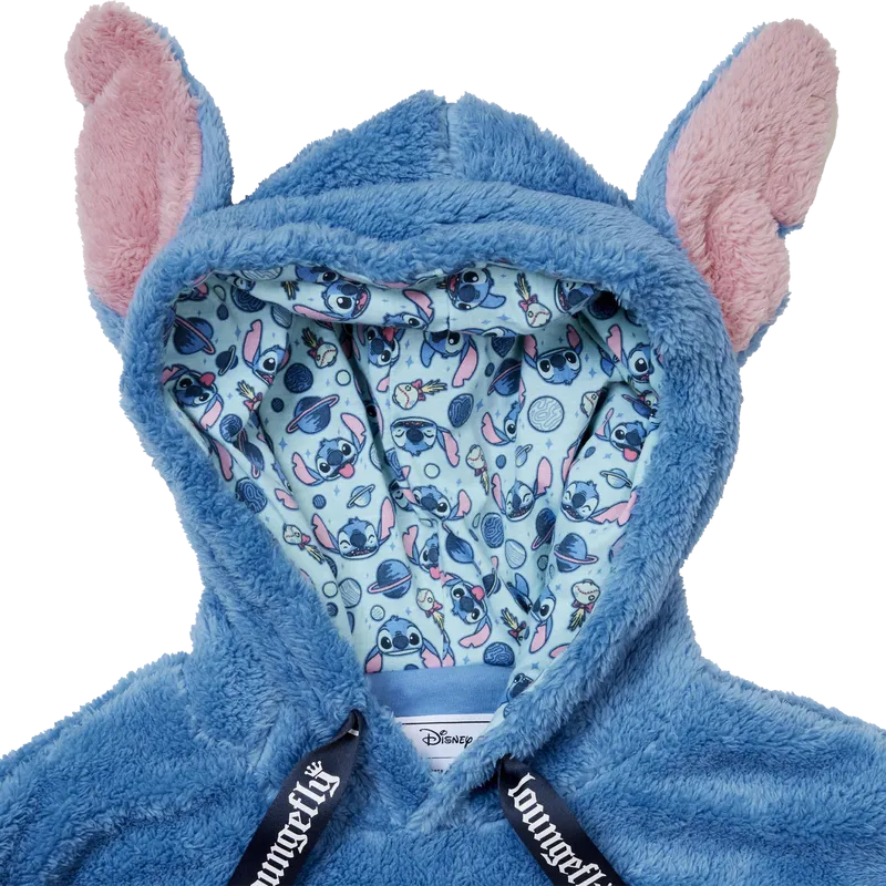 Stitch Plush Sherpa Cosplay Unisex Hoodie