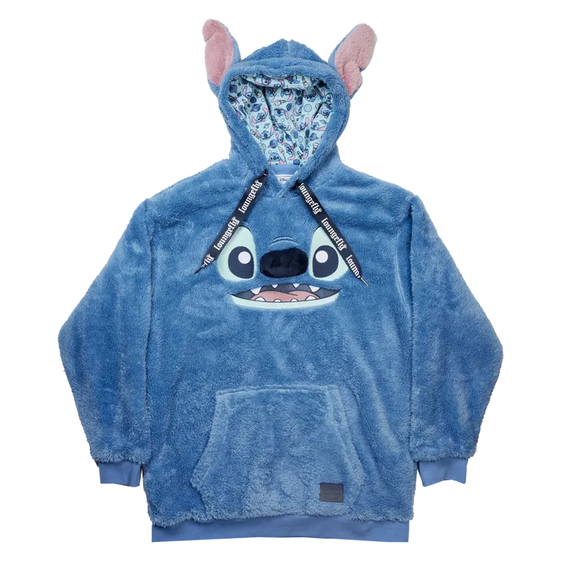 Stitch Plush Sherpa Cosplay Unisex Hoodie
