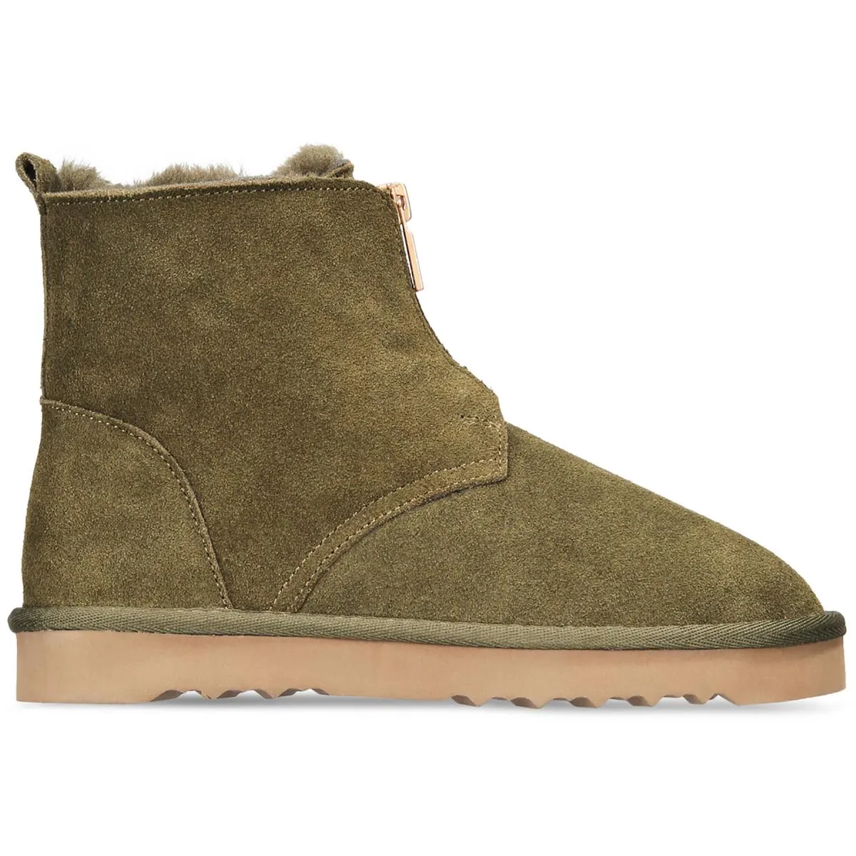 Terrii Womens Suede Faux Fur Lined Winter & Snow Boots