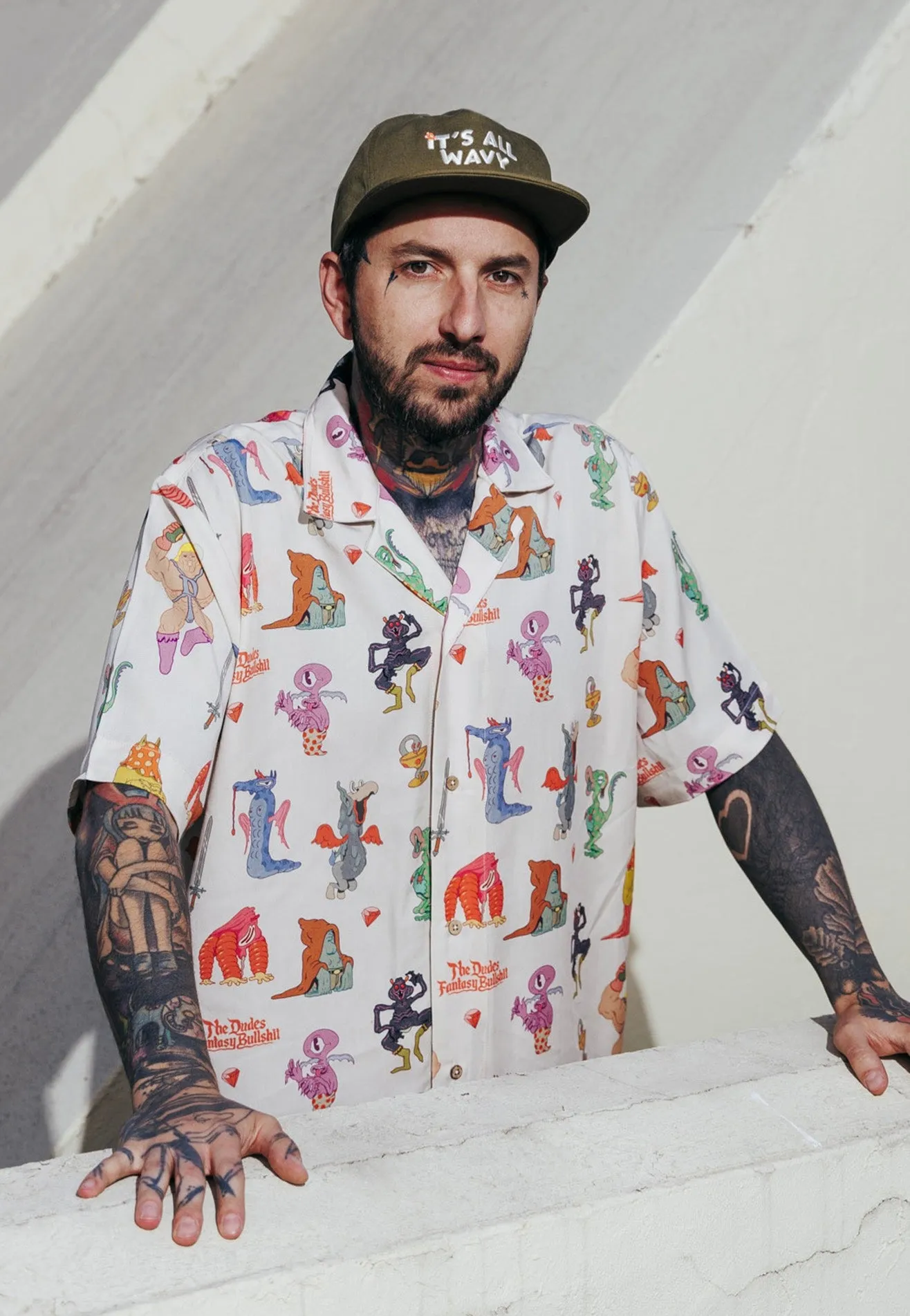 The Dudes - Fantasy Bullshit Hawaiian Beige - Shirt