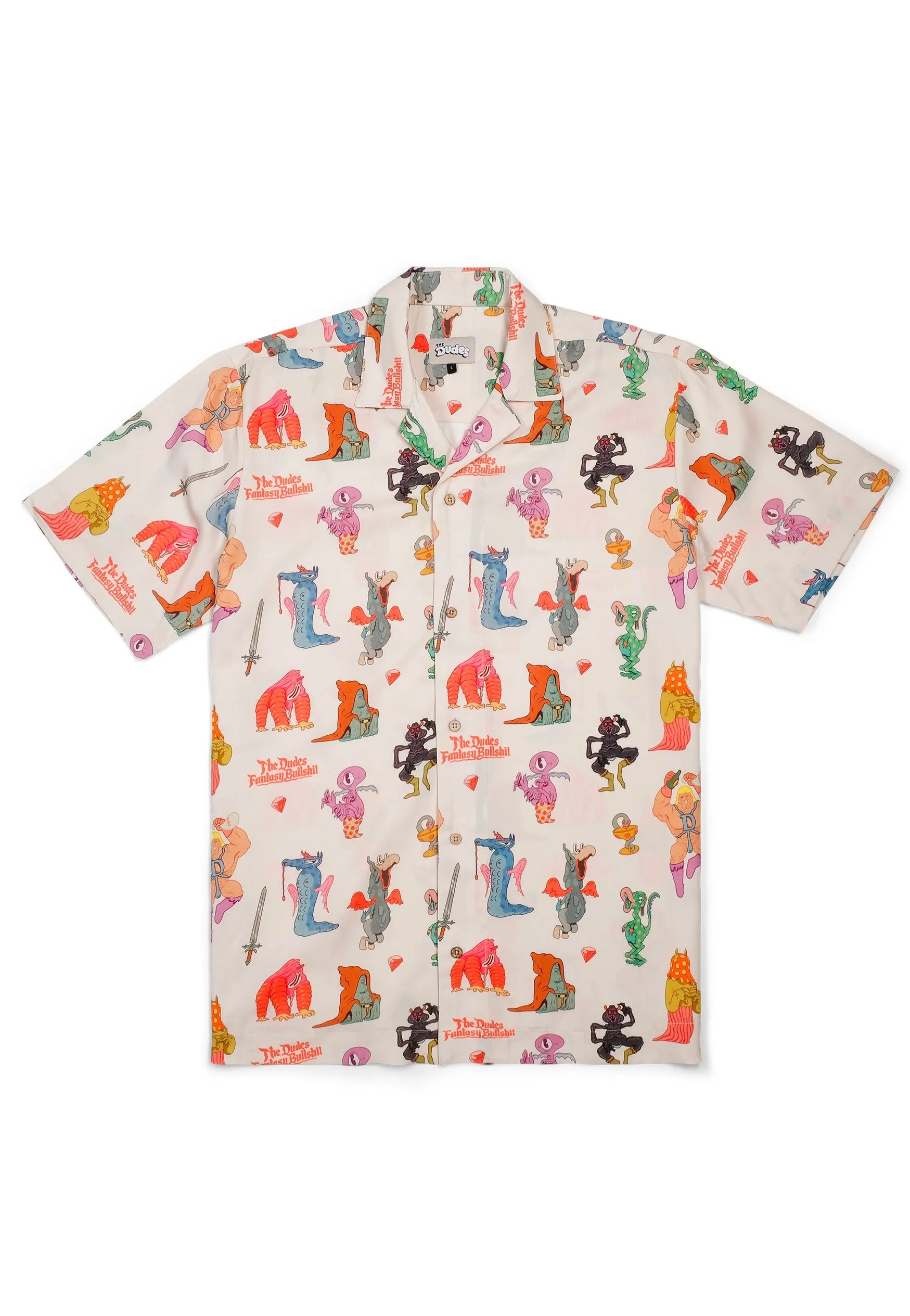 The Dudes - Fantasy Bullshit Hawaiian Beige - Shirt