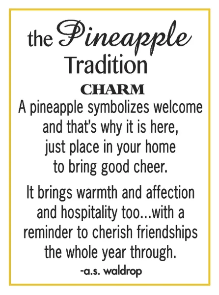 The Pineapple Tradition Token Charm