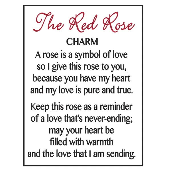 The Red Rose Token Charm