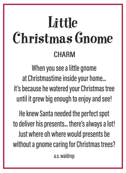 Token Charm Little Christmas Gnome