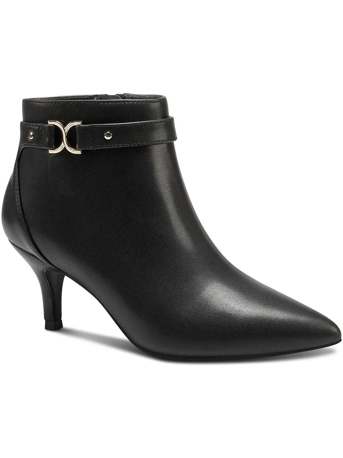 Ulyssa  Womens Pointed Toe Faux Leather Booties