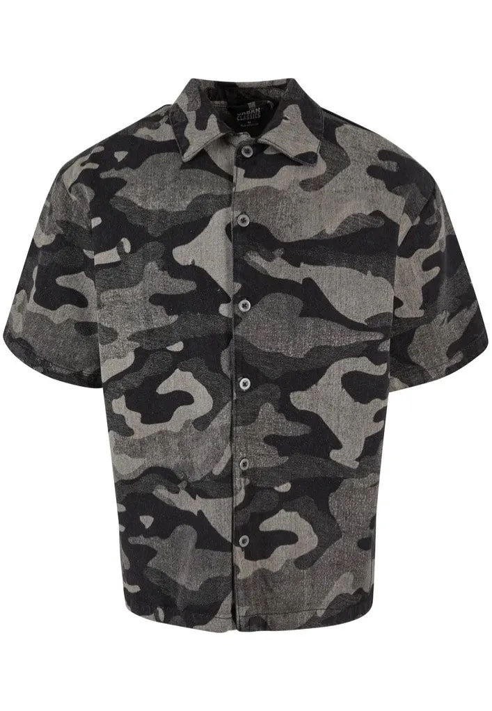 Urban Classics - Laser Printed Boxy Blacklasercamo - Shirt