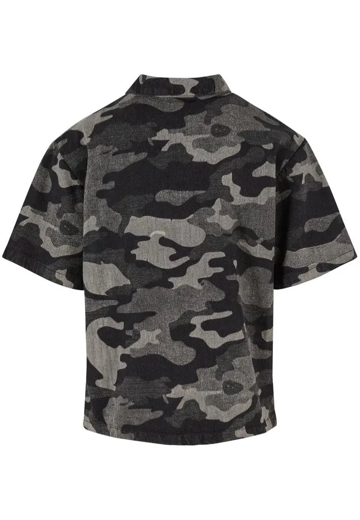 Urban Classics - Laser Printed Boxy Blacklasercamo - Shirt