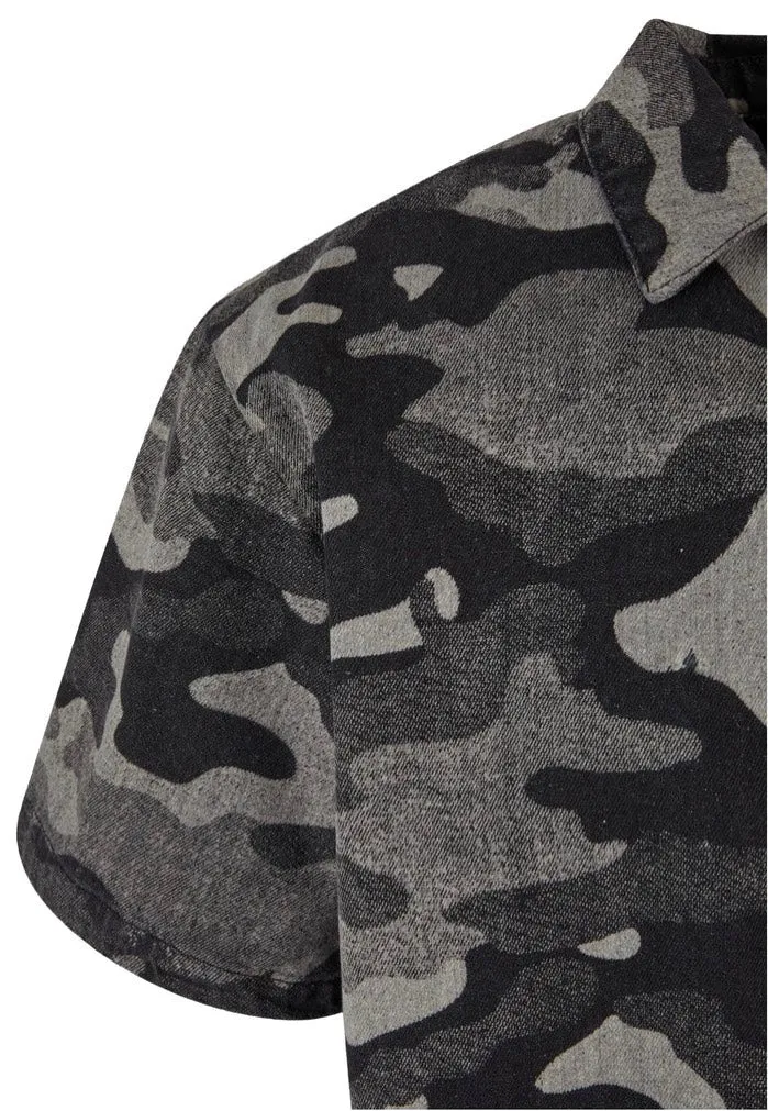 Urban Classics - Laser Printed Boxy Blacklasercamo - Shirt