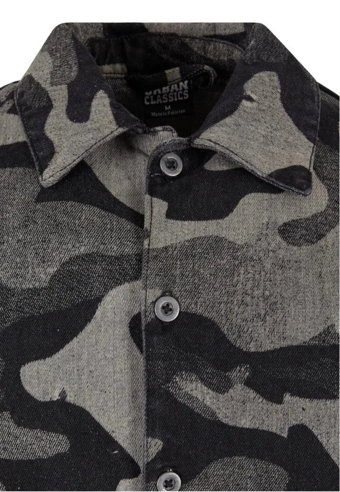Urban Classics - Laser Printed Boxy Blacklasercamo - Shirt
