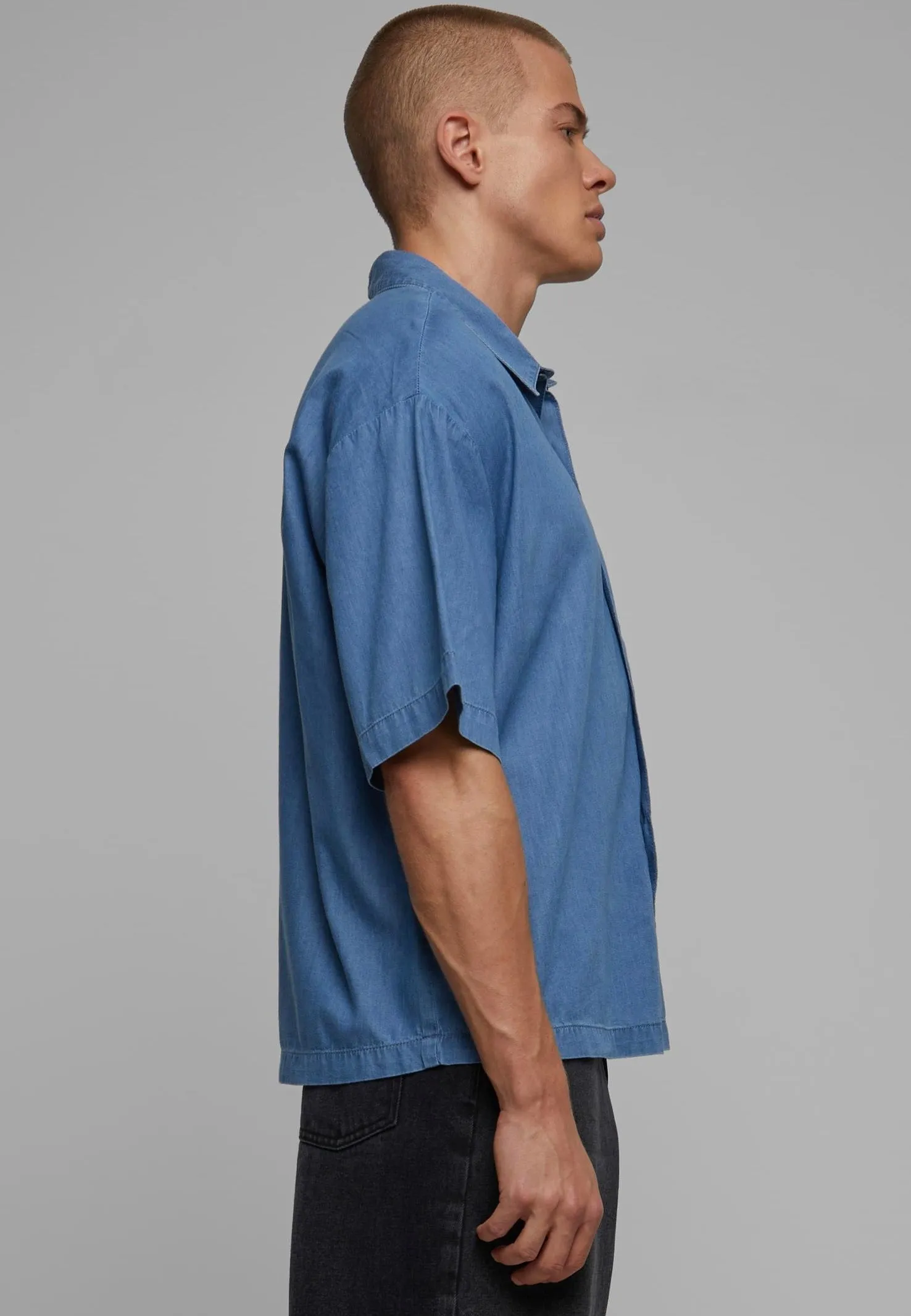 Urban Classics - Lightweight Denim Skyblue Washed - Shirt