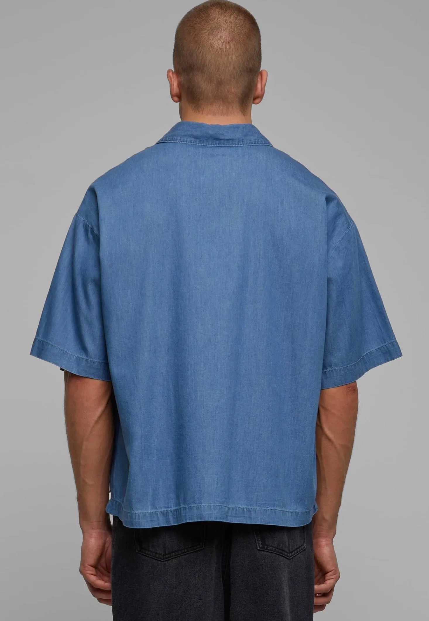Urban Classics - Lightweight Denim Skyblue Washed - Shirt