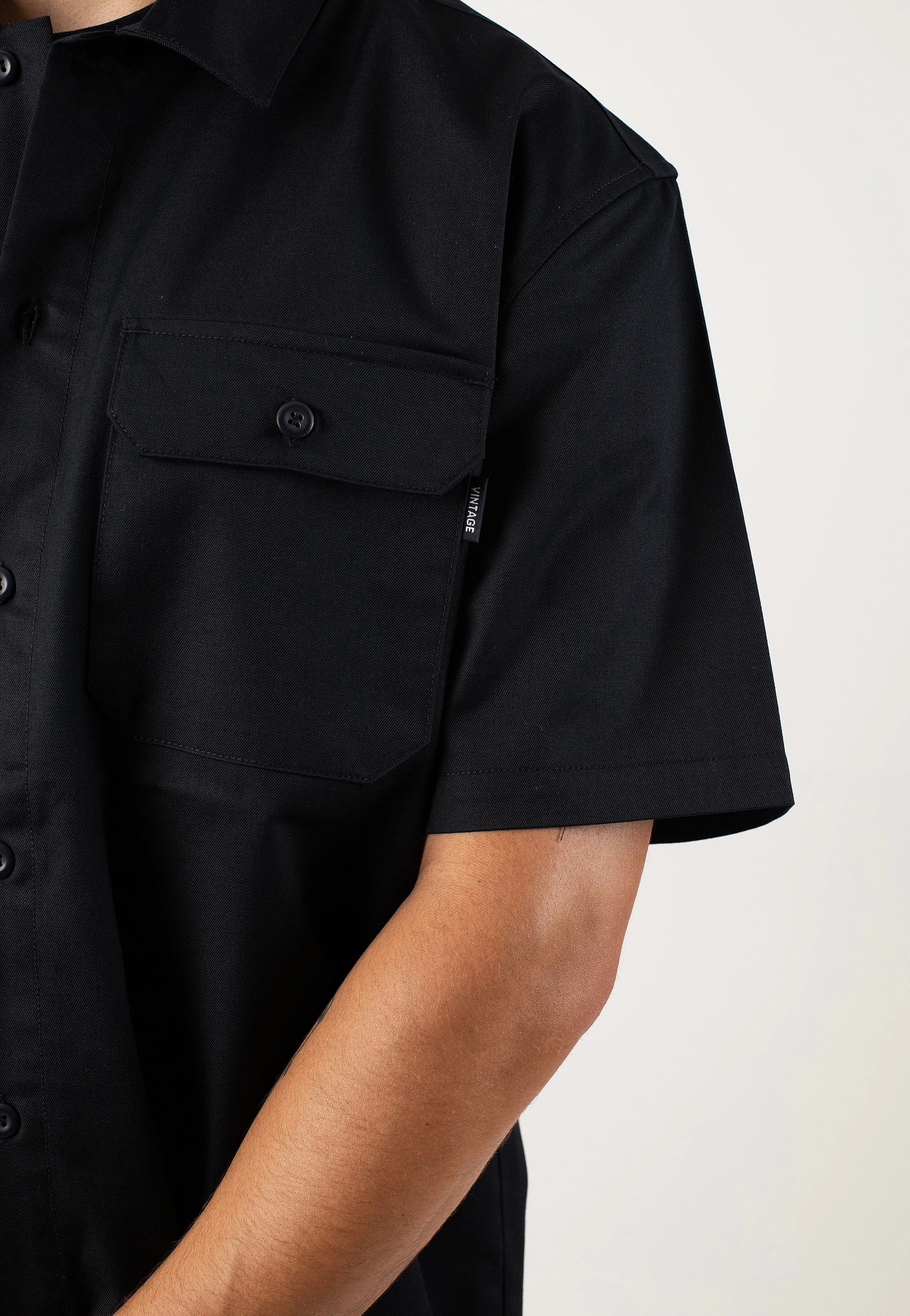 Vintage Industries - Dexter Black - Shirt