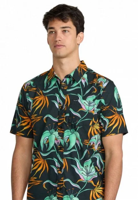 Volcom - Brainmelter Floral Black Green - Shirt