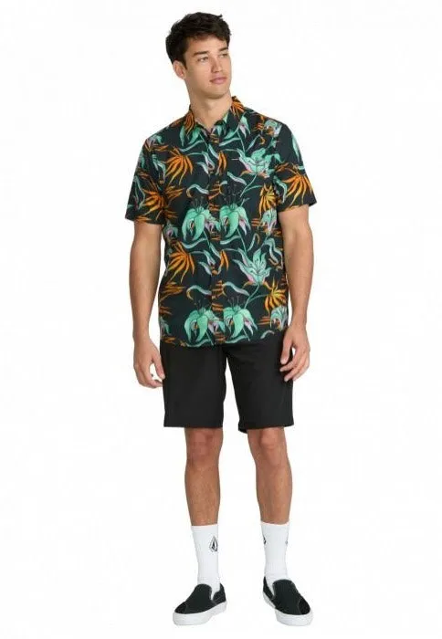 Volcom - Brainmelter Floral Black Green - Shirt