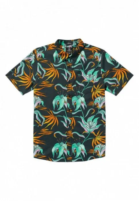Volcom - Brainmelter Floral Black Green - Shirt