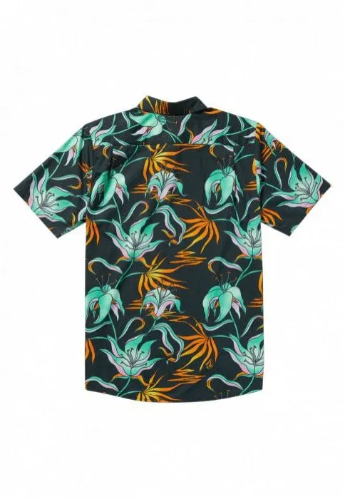 Volcom - Brainmelter Floral Black Green - Shirt