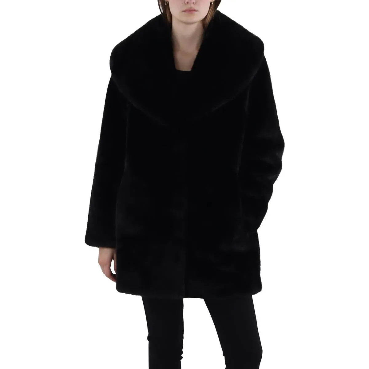 Womens Faux Fur Cozy Faux Fur Coat