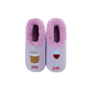 Women's Simply Pairables Cozy Snoozies Lavendar AM PM Coffee Wine